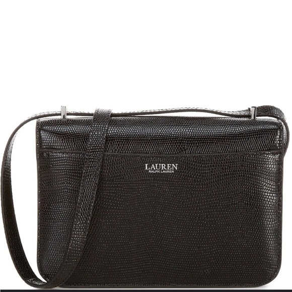 👜 NWT 100% Authentic Ralph Lauren Lizard-Embossed Sophee Leather Bag - Picture 10 of 14